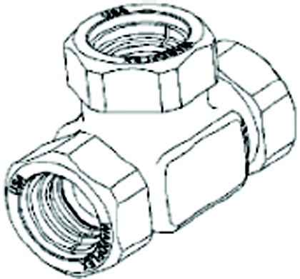 15M (1/2”) - Mechanical Tee Male